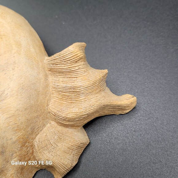 Natural Wood Hanging Wall Decor Carving - Laughing Face Hand Carved - Picture 12 of 15